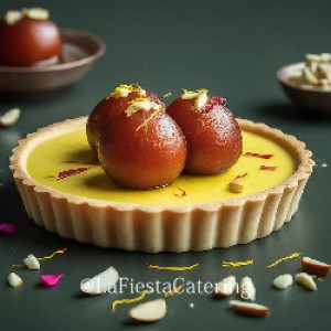 Baked Gulab Jamun Tart